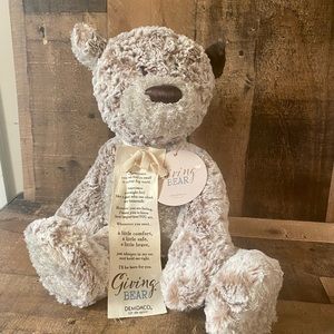 Demdaco Giving Bear Lift The Spirit Plush 2017 With Tags 17"